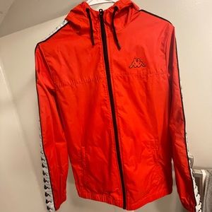 Kappa red windbreaker jacket